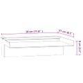 vidaXL Vodopádový prepad s RGB LED diódami nehrdzavejúca oceľ 30 cm