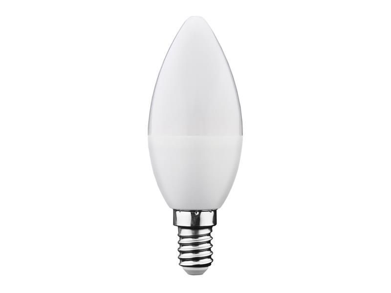 Žiarovka LED E14  6W C37 biela teplá GETI SAMSUNG čip