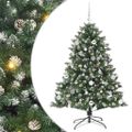 vidaXL Umelý vianočný stromček Zelená 150 cm PVC, plast a oceľ