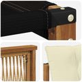 vidaXL Záhradná súprava gaučov 6 ks Prírodná a krémová