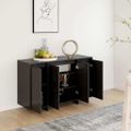 vidaXL Komoda čierna 120x41x75 cm drevotrieska