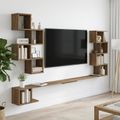 vidaXL Nástenná polica na TV Dub artisan 180 x 15 x 94 cm