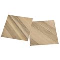 vidaXL Samo-lepiace podlahové dosky Hnedý pruhovaný 30,5 x 30,5 cm
