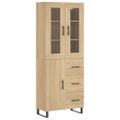 vidaXL Vysoká skrinka dub sonoma 69,5x34x180 cm spracované drevo