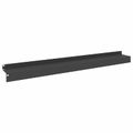 vidaXL Obrubník trávnika 30 ks 100 x 10 x 8 cm Oceľ Čierna