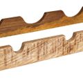 vidaXL Regál na víno Hnedá 100 x 45 x 33 cm Masívne hrubé mango drevo