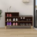 vidaXL Botník hnedý dub 102x36x60 cm spracované drevo