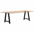 vidaXL Nohy k jedálenskému stolu v tvare A, 2 ks, čierne, 80 x (72-73) cm, oceľové