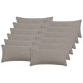vidaXL Poťah na podložku 12 pcs HEERLEN Svetlosivá 40 x 80 cm Bouclé