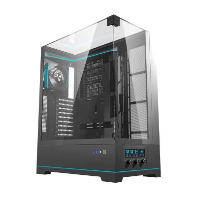 Počítačová skriňa Darkflash DY450L PRO s ventilátorom (čierna)