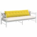 vidaXL Poduška na chrbát Svetložltá 200 x 19 x 50 cm látka