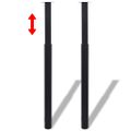 vidaXL Teleskopické stolové nohy 4 ks čierne 710 mm-1100 mm