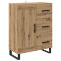 vidaXL Highboard 2 ks Remeselný dub 69,5 x 34 x 180 cm