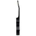 vidaXL Klasická gitara pre začiatočníkov s taškou čierna 4/4 39"