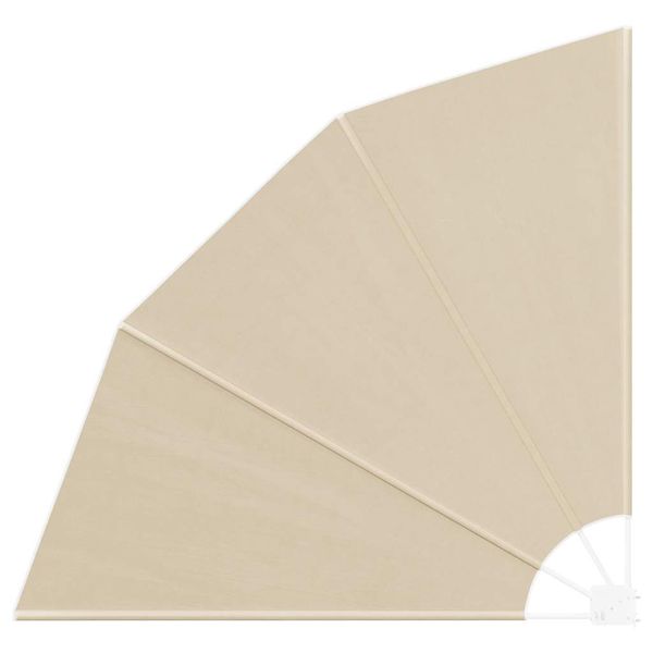vidaXL Záclona na balkónové súkromie 160 x 160 cm Polyester Béžová
