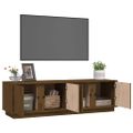 vidaXL TV skrinka medovo-hnedá 140x40x40 cm masívna borovica