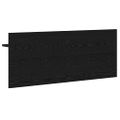 vidaXL Vešiak na stenu Nástenná montáž Čierny dub 100 x 40 x 12 cm
