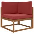 vidaXL Vankúš na vonkajšiu pohovku Polyester vínovo červená 80 x 80 cm