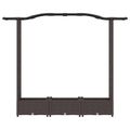 vidaXL Vyvýšený záhon s mriežkou a strechou Hnedá 169 x 40 x 123 cm PP
