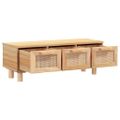 vidaXL Konferenčný stolík hnedý 80x40x30 cm spracov. drevo a borovica