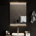 vidaXL LED kúpeľňové zrkadlo 60x80 cm