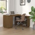 vidaXL Stolík medovo-hnedý 110x50x75 cm masívne borovicové drevo