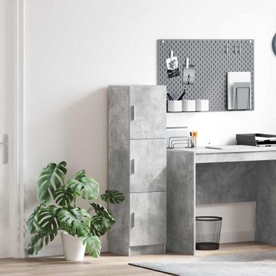 vidaXL Highboard Betónová šedá 31.5 x 32 x 122.5 cm