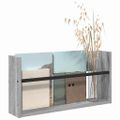 vidaXL Regál na časopisy Sivý Sonoma 60 x 12 x 30 cm Kompozitné drevo