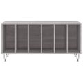 vidaXL Skrinka na platne sivá sonoma 100x38x48 cm kompozitné drevo