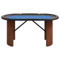 vidaXL Pokrový stôl pre 10 hráčov modrý 160x80x75 cm