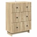 vidaXL Zásuvkový kabinet 66 x 34,5 x 90 cm Kompozitné drevo Dub sonoma