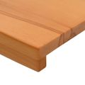vidaXL Parapety 2 ks Svetlohnedá 80 x 25 x 2 cm Masívne bukové drevo