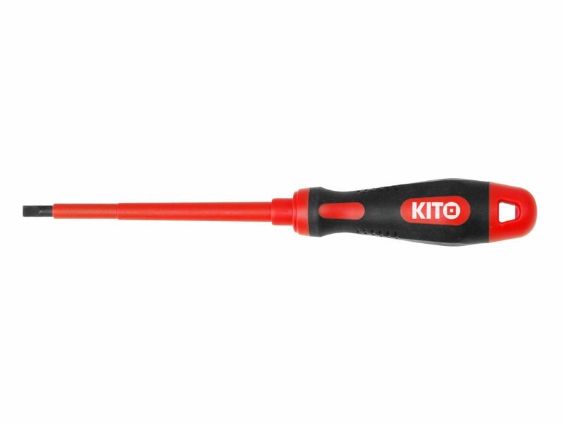 Šroubovák elektrikářský plochý, (-) 2,5x75mm, 61CrV5 KITO