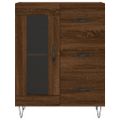 vidaXL Vysoká skrinka hnedý dub 69,5x34x180 cm spracované drevo