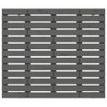 vidaXL Nástenné čelo postele sivé 106x3x91,5 cm masívna borovica