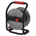 Predlžovací kábel EMOS P084254 PROFI na bubne 25 m / 4 zás. / čierny / guma-neoprén / 230V / 1,5 mm2