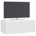 vidaXL Nástenná TV skrinka Biela 78,5 x 41 x 30 cm Kompozitné drevo
