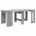 vidaXL Jedálenský stôl 180 x 85 x 75 cm Kompozitné drevo Sivý Sonoma
