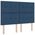 vidaXL Posteľ s pružinovým rámom Modrá 140 x 190 cm látka