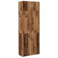 vidaXL Úložná skrinka 2 ks Staré drevo 80 x 42,5 x 225 cm