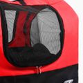 vidaXL Vozík pre domáce zvieratá na bicykel/beh 2-v-1, červeno čierny