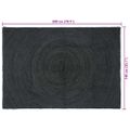vidaXL Kusové koberce Tmavosivá 140 x 200 cm Juta