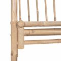 vidaXL Záhradná lavička s pergolou 116 cm bambus