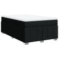 vidaXL Boxspring posteľ s matracom čierna 120x190 cm látka