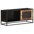 vidaXL TV skrinka 90x30x40 cm surové mangovníkové drevo
