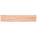 vidaXL Kúpeľňová doska bledohnedá 160x30x(2-6) cm ošetrený masív