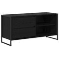 vidaXL TV skrinka 100 x 36 x 49,5 cm Čierny dub Kompozitné drevo