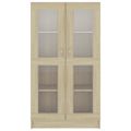 vidaXL Vitrína, dub sonoma 82,5x30,5x150 cm, kompozitné drevo