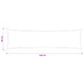 vidaXL Poťah na podložku 2 ks HOUTEN Tmavosivá 40 x 145 cm