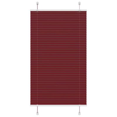 vidaXL plisovaná roleta Bordeaux červená 70x150 cm Šírka látky 69,4 cm